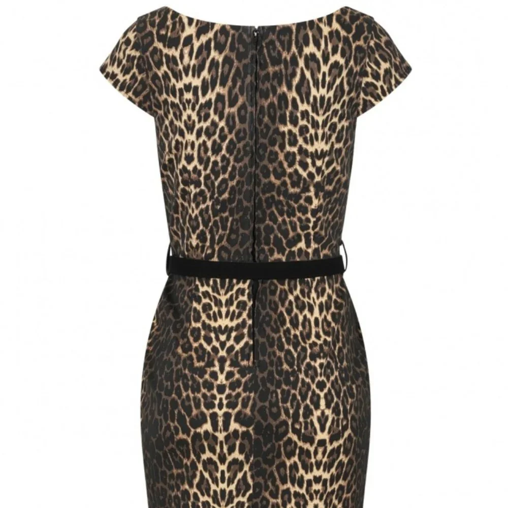 🤎 Brown and Black Leopard Pencil Skirt Dress Sizes S & XL left! - Picture 10 of 12